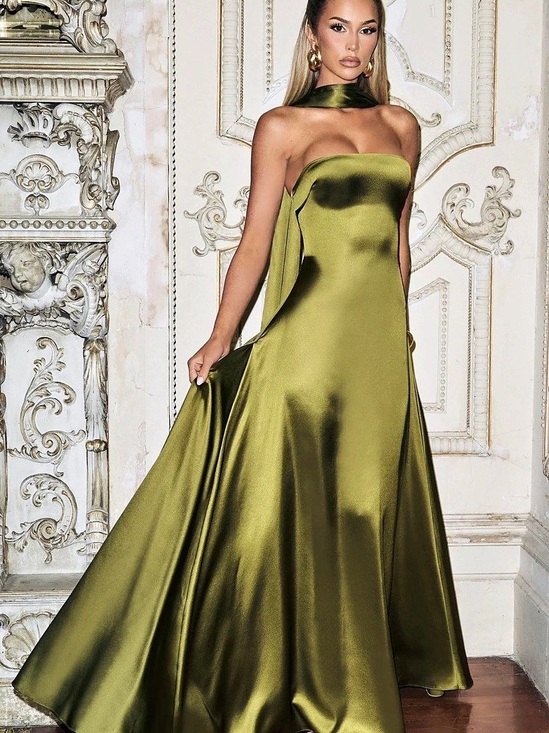 Babyboo Fashion Dresses & Skirts - Babyboo Morven Maxi Dress - Deep Olive